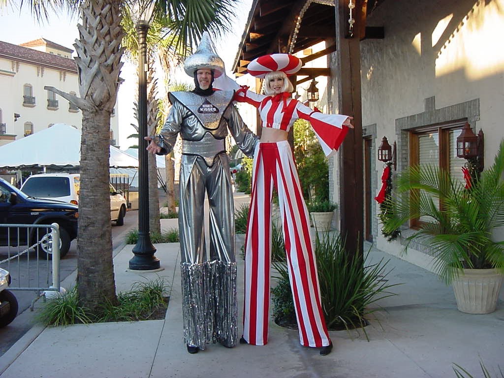 tree stilt walkers