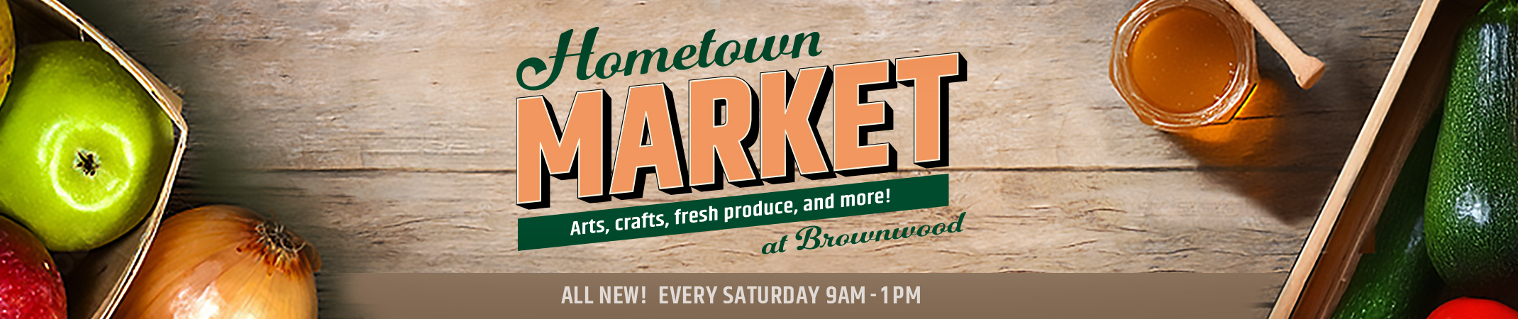 A sign that reads "MARKET."