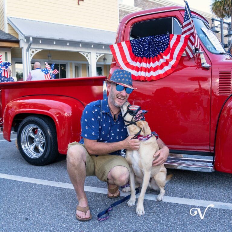 Patron 4th of July dog