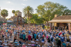 A large audience attends Rocky Fest at Brownwood.
