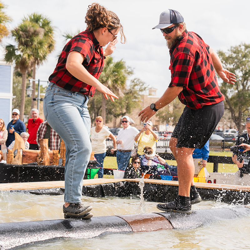 Paul Bunyan Lumberjack Show at the Strawberry Festival