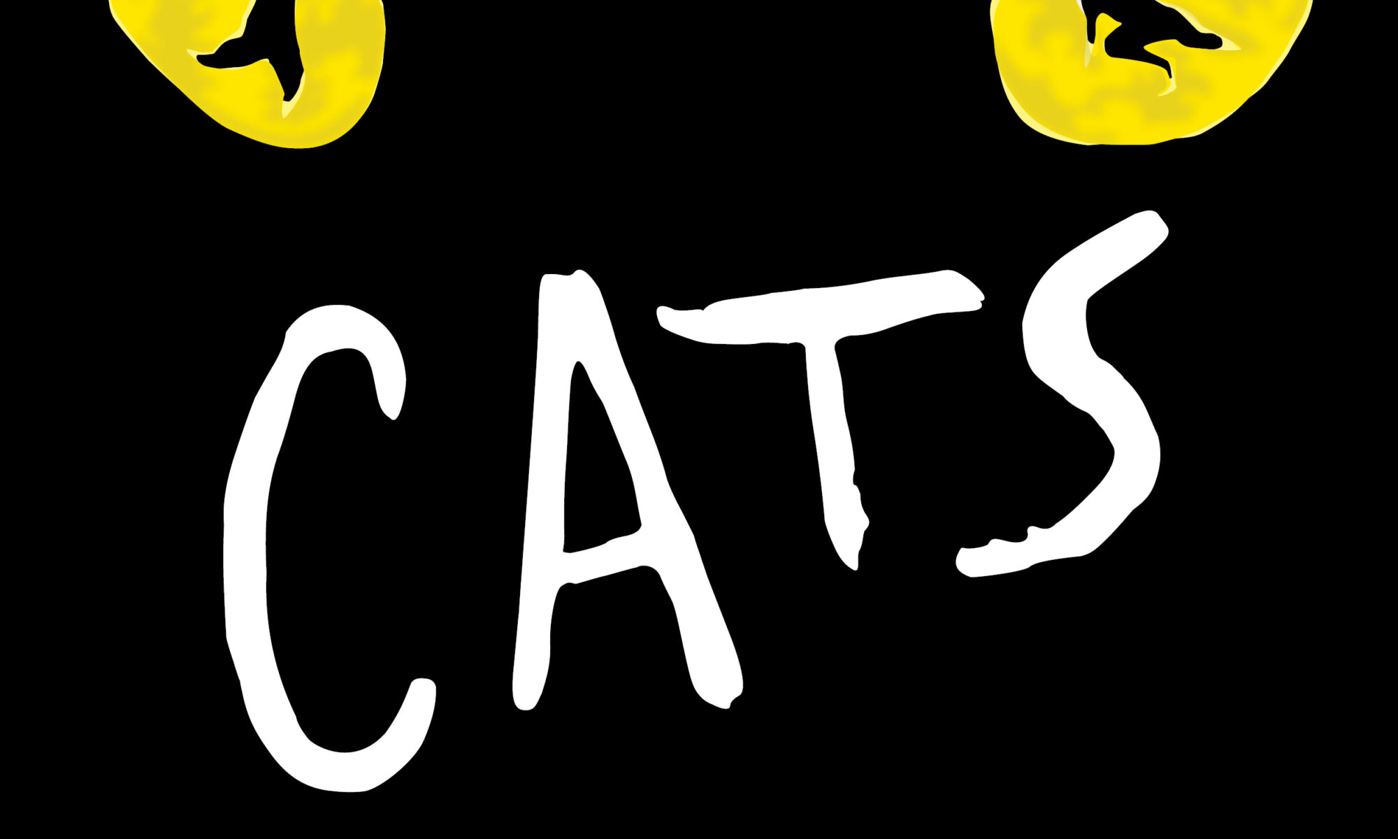 CATS logo with 2 yellow cat eyes