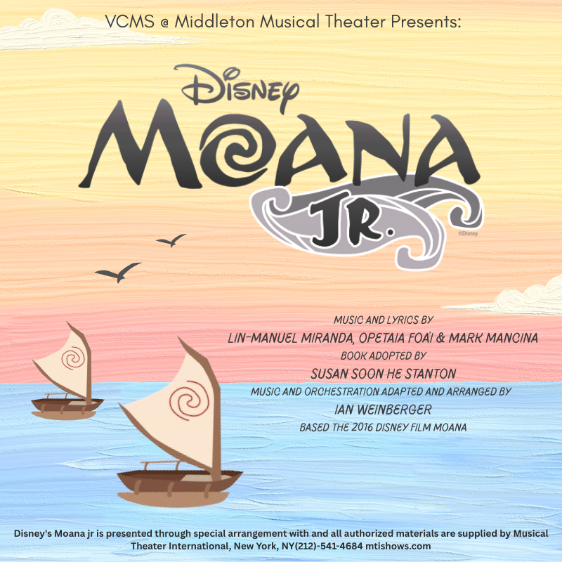 Disney's Moana JR. promo picture. Featuring boats in the water.