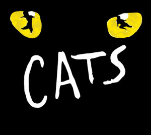 CATS logo with 2 yellow cat eyes