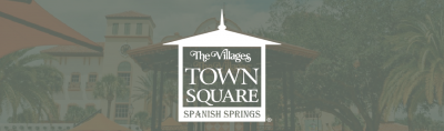 A button that includes an image of and logo for Spanish Springs Town Square.